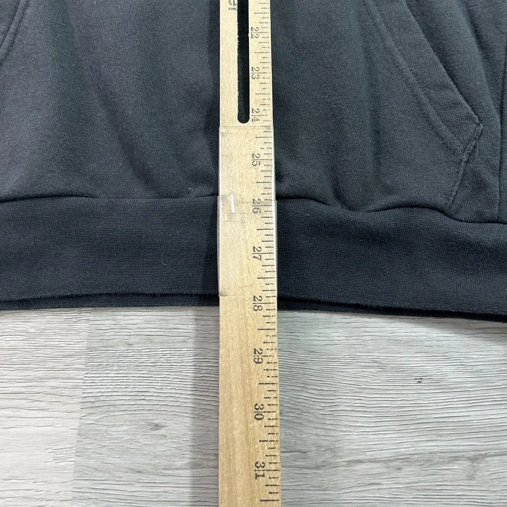 Adidas Hoodie Mens Small Black Basketball Pullover Sweatshirt Lightweight FR9336